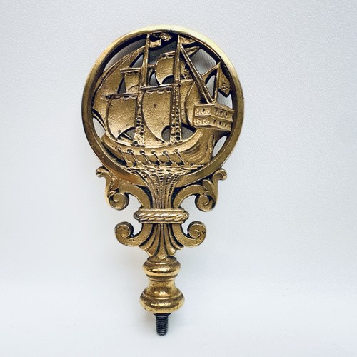 Lampada nave galeone ottone