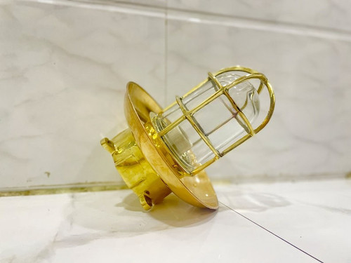 Lampada nave ottone - lampada, da