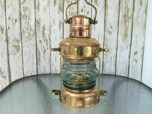 Antica lampada olio nautica - olio,