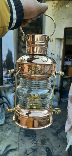 Lampada olio ancoraggio ottone