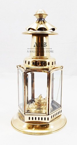 Lampada olio ottone nautico - lampada,