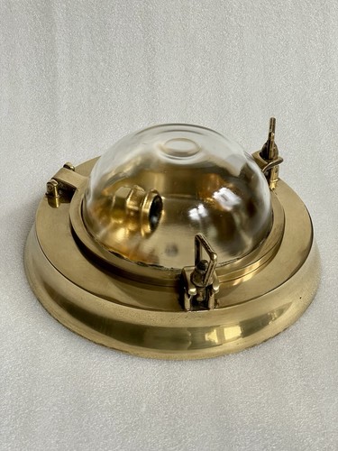Vintage solid brass ship - solid,