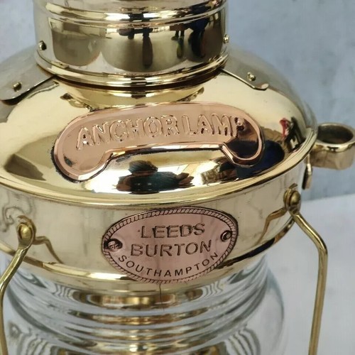 Lampada olio ancoraggio ottone