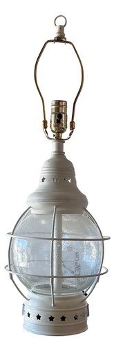 Lampada metallo bianco vintage