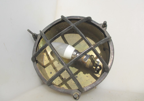 Lampada gabbia nave - lampada, ottone