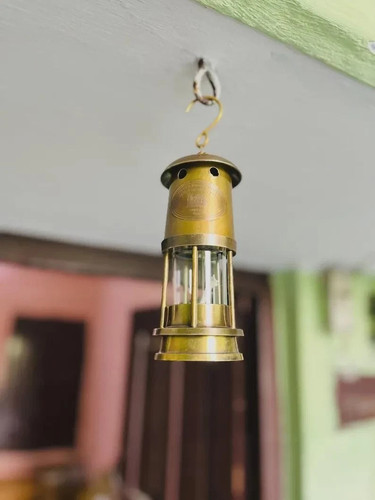 Lampada olio minore ottone - lampada,