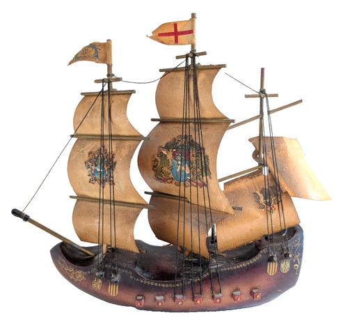 Vintage wooden mayflower - wooden,